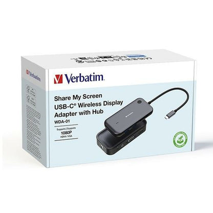 USB-C Adaptor Verbatim Share my Screen Full HD, Verbatim, Electronics, Audio and Hi-Fi equipment, usb-c-adaptor-verbatim-share-my-screen-full-hd, Brand_Verbatim, category-reference-2609, category-reference-2883, category-reference-2931, category-reference-t-19653, category-reference-t-7441, category-reference-t-7452, category-reference-t-7453, cinema and television, Condition_NEW, office, Price_50 - 100, Teleworking, RiotNook