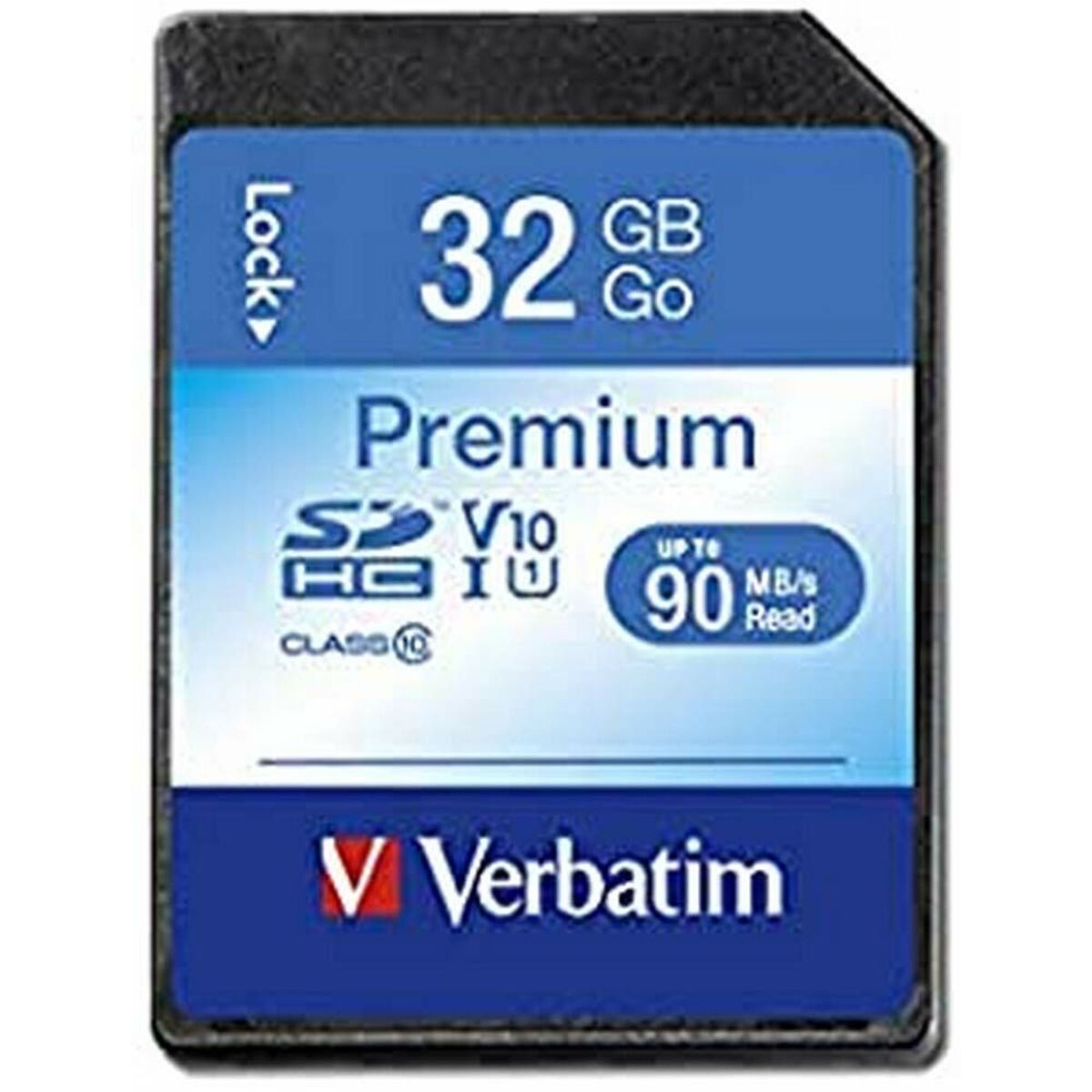 SD Memory Card Verbatim PREMIUM SDHC C10/U1 32 GB, Verbatim, Computing, Data storage, sd-memory-card-verbatim-premium-sdhc-c10-u1-32-gb, Brand_Verbatim, category-reference-2609, category-reference-2803, category-reference-2813, category-reference-t-19685, category-reference-t-19909, category-reference-t-21355, category-reference-t-25632, computers / components, Condition_NEW, Price_20 - 50, Teleworking, RiotNook