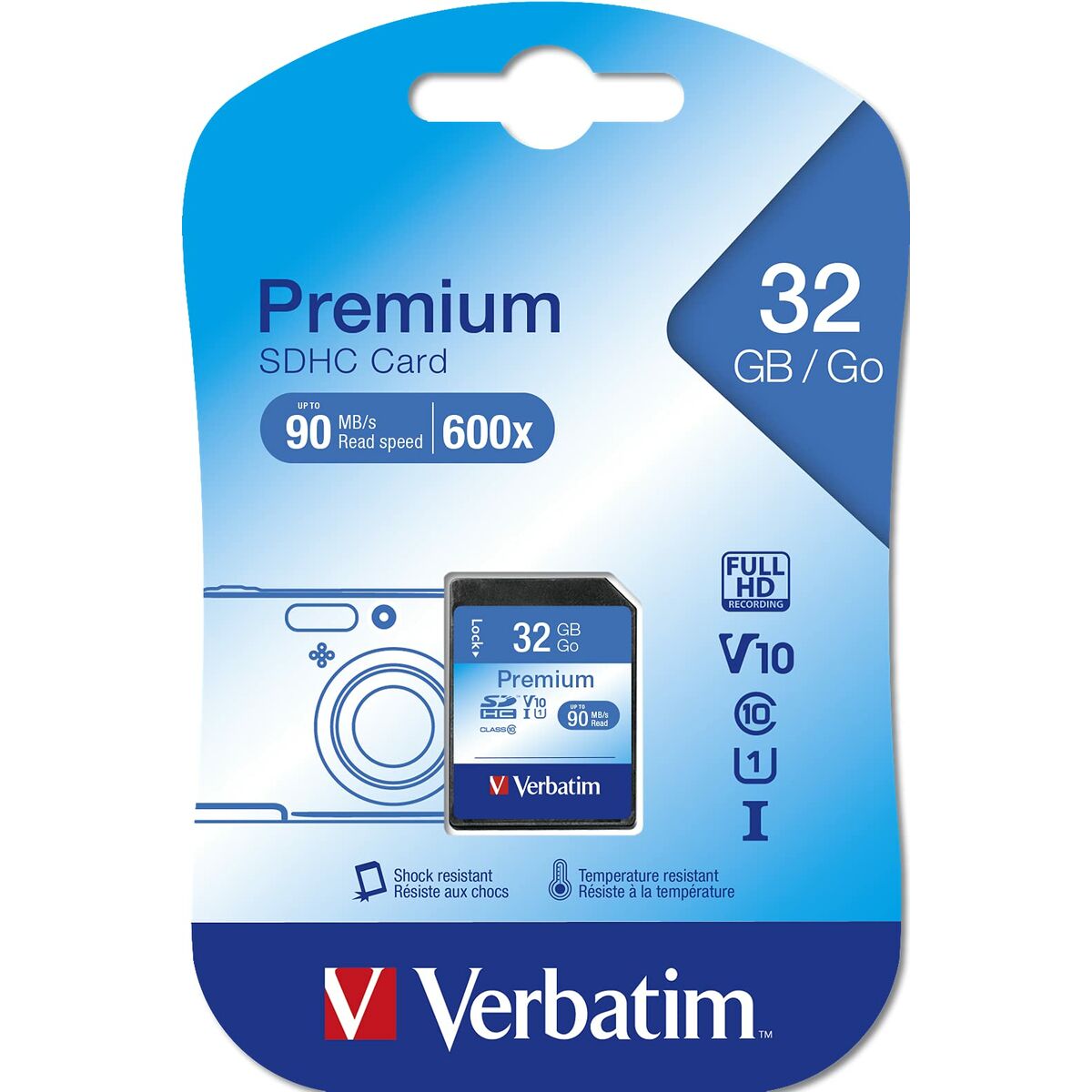 SD Memory Card Verbatim PREMIUM SDHC C10/U1 32 GB, Verbatim, Computing, Data storage, sd-memory-card-verbatim-premium-sdhc-c10-u1-32-gb, Brand_Verbatim, category-reference-2609, category-reference-2803, category-reference-2813, category-reference-t-19685, category-reference-t-19909, category-reference-t-21355, category-reference-t-25632, computers / components, Condition_NEW, Price_20 - 50, Teleworking, RiotNook