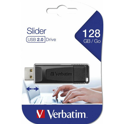 USB stick Verbatim 49328 Black 128 GB, Verbatim, Computing, Data storage, usb-stick-verbatim-49328-black-128-gb, Brand_Verbatim, category-reference-2609, category-reference-2803, category-reference-2817, category-reference-t-19685, category-reference-t-19909, category-reference-t-21355, computers / components, Condition_NEW, Price_20 - 50, Teleworking, RiotNook