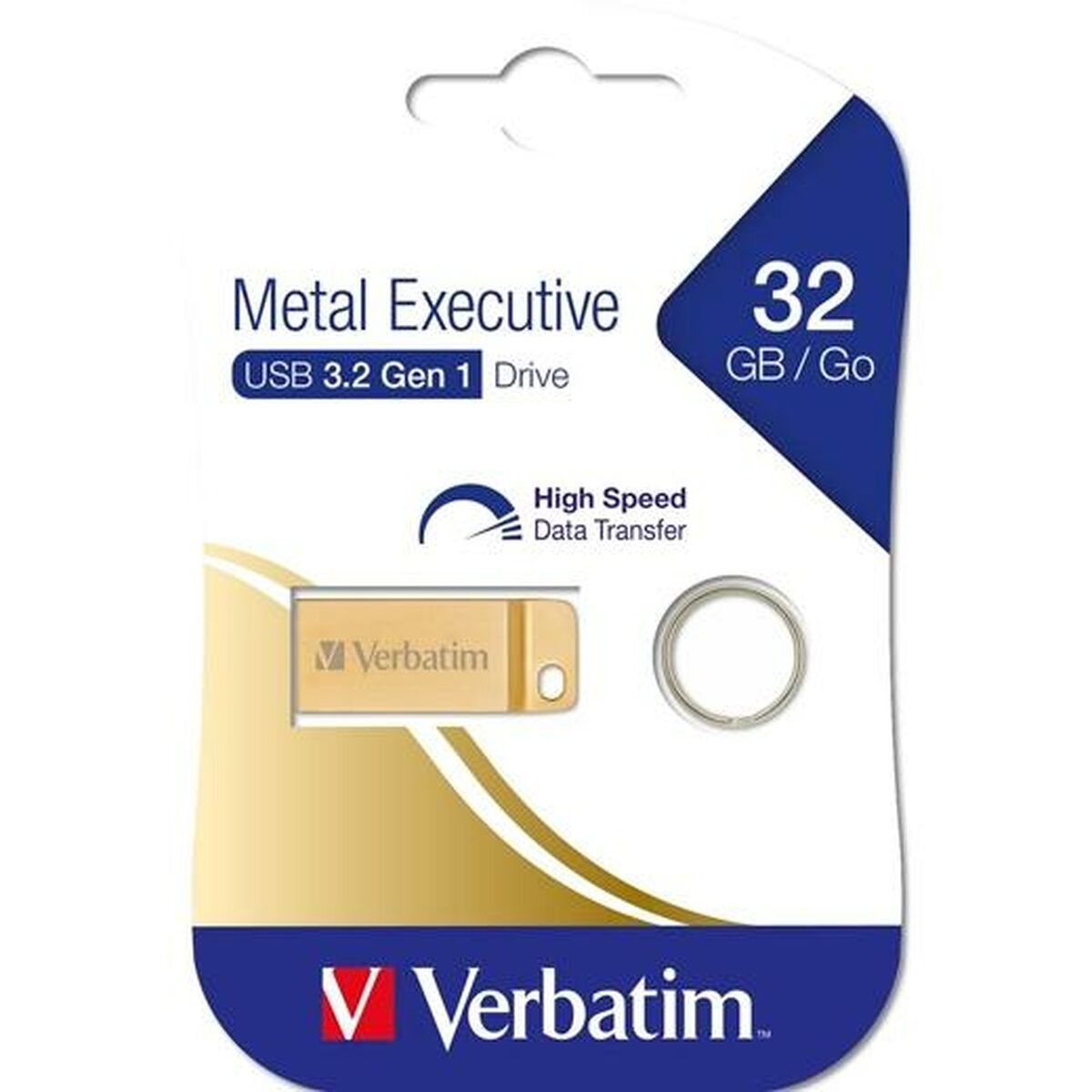 USB stick Verbatim Executive Golden, Verbatim, Computing, Data storage, usb-stick-verbatim-executive-golden, Brand_Verbatim, category-reference-2609, category-reference-2803, category-reference-2817, category-reference-t-19685, category-reference-t-19909, category-reference-t-21355, computers / components, Condition_NEW, office, Price_20 - 50, Teleworking, RiotNook