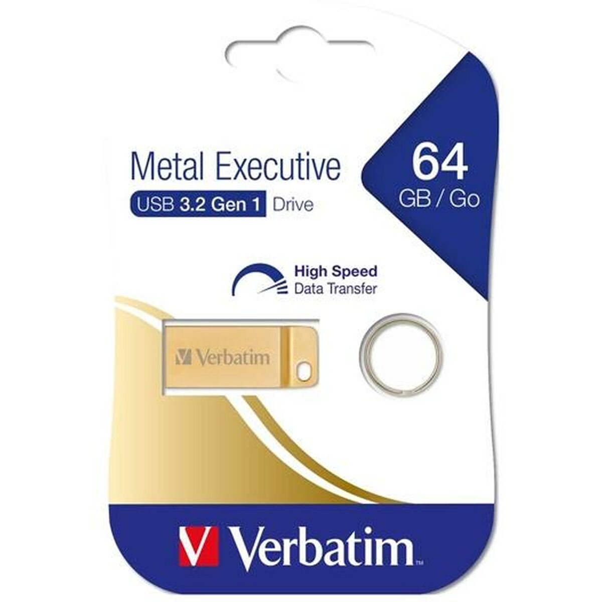 USB stick Verbatim Executive Golden 64 GB, Verbatim, Computing, Data storage, usb-stick-verbatim-executive-golden-64-gb, Brand_Verbatim, category-reference-2609, category-reference-2803, category-reference-2817, category-reference-t-19685, category-reference-t-19909, category-reference-t-21355, computers / components, Condition_NEW, office, Price_20 - 50, Teleworking, RiotNook