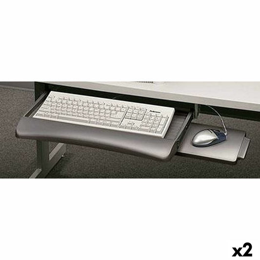 Keyboard Fellowes 93804 Graphite, Fellowes, Computing, Accessories, keyboard-fellowes-93804-graphite, Brand_Fellowes, category-reference-2609, category-reference-2642, category-reference-2646, category-reference-t-19685, category-reference-t-19908, category-reference-t-21353, category-reference-t-25628, computers / peripherals, Condition_NEW, office, Price_100 - 200, Teleworking, RiotNook