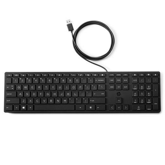 Keyboard HP 9SR37AA Black QWERTY Spanish Qwerty, HP, Computing, Accessories, keyboard-hp-9sr37aa-black-qwerty-spanish-qwerty, :QWERTY, :Spanish, Brand_HP, category-reference-2609, category-reference-2642, category-reference-2646, category-reference-t-19685, category-reference-t-19908, category-reference-t-21353, category-reference-t-25628, computers / peripherals, Condition_NEW, office, Price_20 - 50, Teleworking, RiotNook
