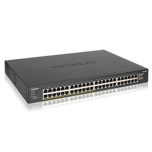 Switch Netgear GS348PP-100EUS Black, Netgear, Computing, Network devices, switch-netgear-gs348pp-100eus-black, Brand_Netgear, category-reference-2609, category-reference-2803, category-reference-2827, category-reference-t-19685, category-reference-t-19914, Condition_NEW, networks/wiring, Price_500 - 600, Teleworking, RiotNook