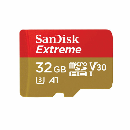 Micro SD Memory Card with Adaptor SanDisk Extreme 32 GB, SanDisk, Computing, Data storage, micro-sd-memory-card-with-adaptor-sandisk-extreme-32-gb, Brand_SanDisk, category-reference-2609, category-reference-2803, category-reference-2813, category-reference-t-19685, category-reference-t-19909, category-reference-t-21355, category-reference-t-25632, category-reference-t-29820, computers / components, Condition_NEW, Price_20 - 50, Teleworking, RiotNook