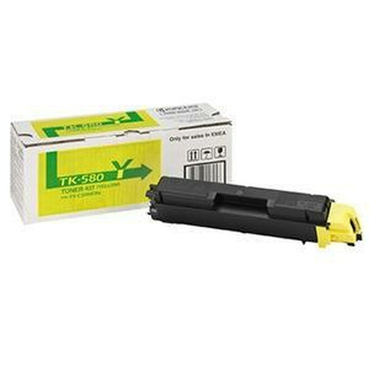 Toner Kyocera TK-580Y Yellow, Kyocera, Computing, Printers and accessories, toner-kyocera-tk-580y-yellow, Brand_Kyocera, category-reference-2609, category-reference-2642, category-reference-2876, category-reference-t-19685, category-reference-t-19911, category-reference-t-21377, category-reference-t-25688, Condition_NEW, office, Price_100 - 200, RiotNook