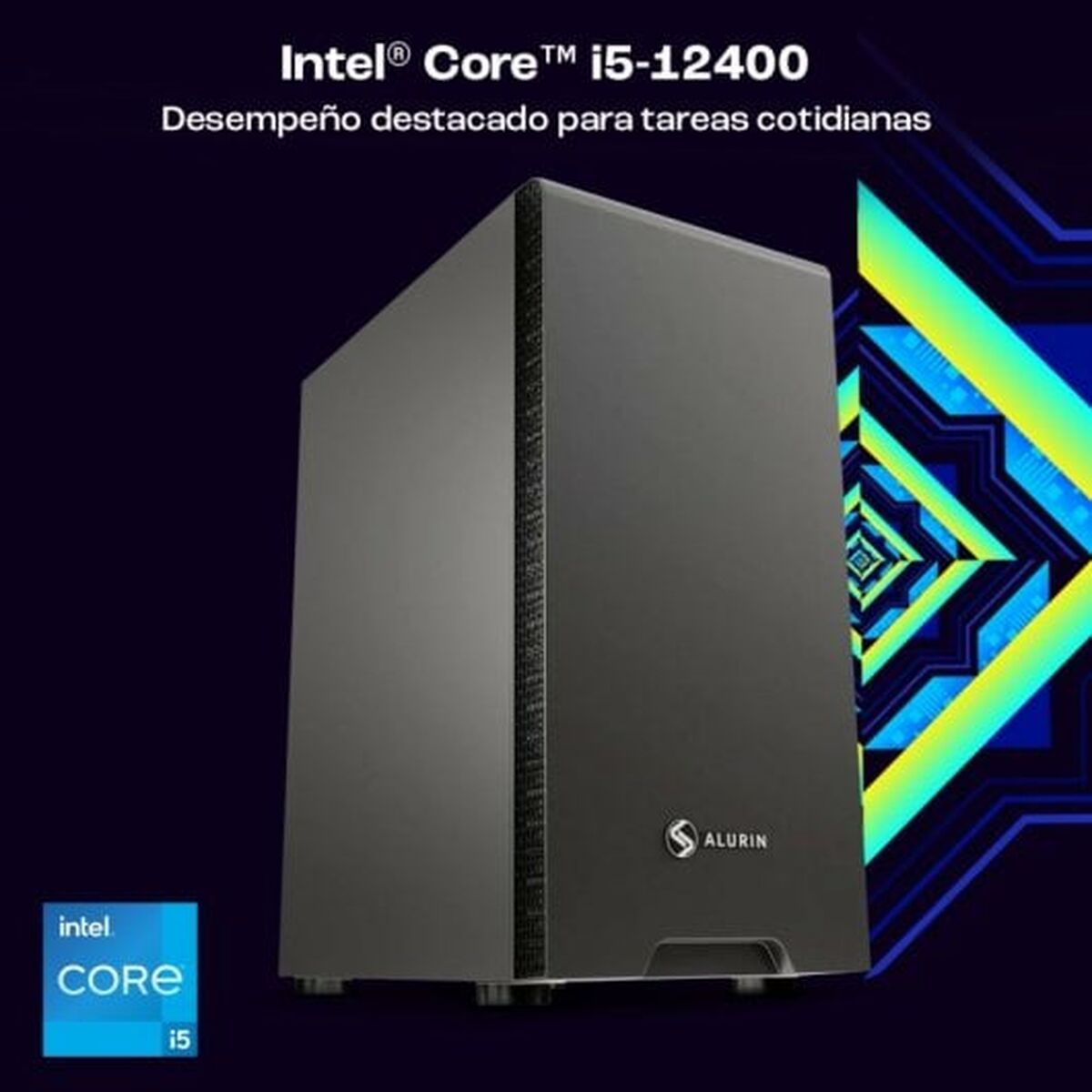 Desktop PC PcCom PCCOMWORK12400WP Intel Core i5-1240 16 GB RAM 500 GB SSD, PcCom, Computing, Desktops, desktop-pc-pccom-pccomwork12400wp-intel-core-i5-1240-16-gb-ram-500-gb-ssd, Brand_PcCom, category-reference-2609, category-reference-2791, category-reference-2792, category-reference-t-19685, category-reference-t-19903, category-reference-t-21381, computers / components, Condition_NEW, office, Price_800 - 900, Teleworking, RiotNook