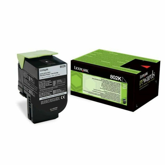 Toner Lexmark 802K Black, Lexmark, Computing, Printers and accessories, toner-lexmark-802k-black, Brand_Lexmark, category-reference-2609, category-reference-2642, category-reference-2876, category-reference-t-19685, category-reference-t-19911, category-reference-t-21377, category-reference-t-25688, Condition_NEW, office, Price_50 - 100, Teleworking, RiotNook