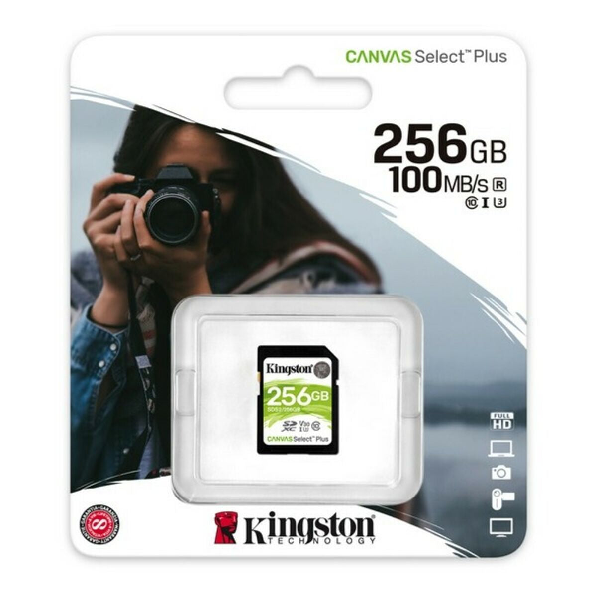 SD Memory Card Kingston SDS2 256 GB Black, Kingston, Computing, Data storage, sd-memory-card-kingston-sds2-256-gb-black, Brand_Kingston, category-reference-2609, category-reference-2803, category-reference-2813, category-reference-t-19685, category-reference-t-19909, category-reference-t-21355, category-reference-t-25632, computers / components, Condition_NEW, Price_20 - 50, Teleworking, RiotNook