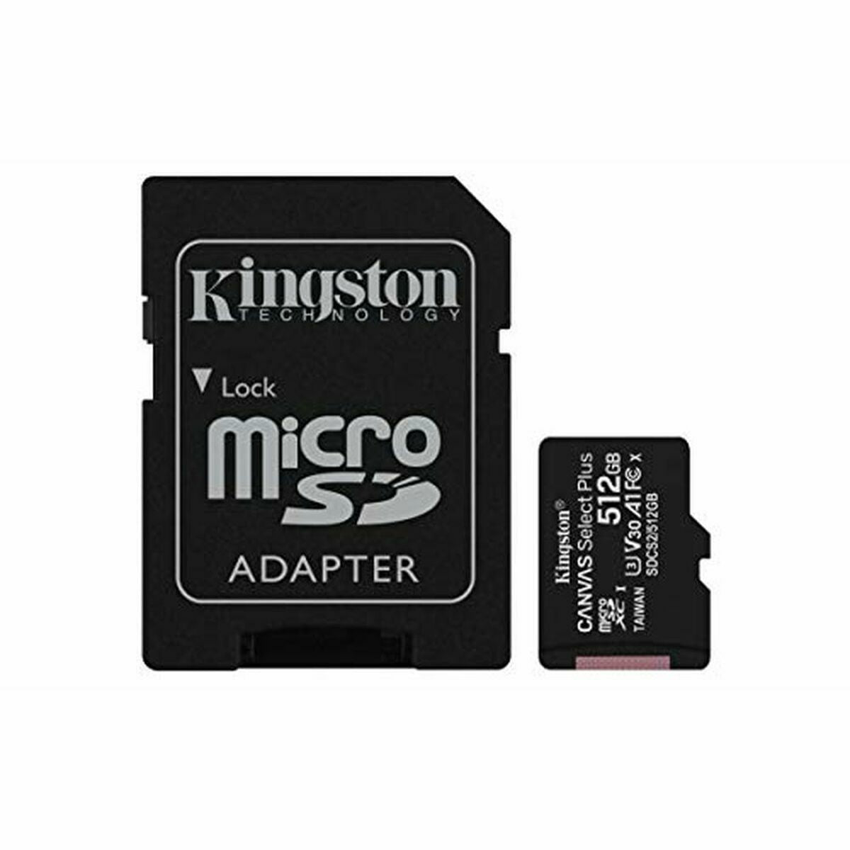 Micro SD Memory Card with Adaptor Kingston SDCS2/512GB 512 GB, Kingston, Computing, Data storage, micro-sd-memory-card-with-adaptor-kingston-sdcs2-512gb-512-gb, Brand_Kingston, category-reference-2609, category-reference-2803, category-reference-2813, category-reference-t-19685, category-reference-t-19909, category-reference-t-21355, category-reference-t-25632, category-reference-t-29820, computers / components, Condition_NEW, Price_50 - 100, Teleworking, RiotNook