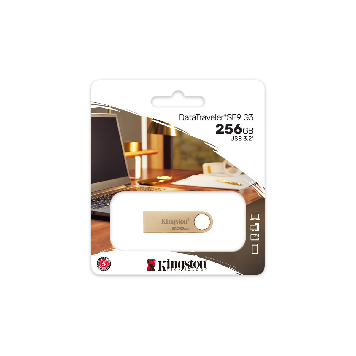 USB stick Kingston DTSE9G3/256GB 256 GB Golden, Kingston, Computing, Data storage, usb-stick-kingston-dtse9g3-256gb-256-gb-golden, Brand_Kingston, category-reference-2609, category-reference-2803, category-reference-2817, category-reference-t-19685, category-reference-t-19909, category-reference-t-21355, category-reference-t-25636, computers / components, Condition_NEW, Price_20 - 50, Teleworking, RiotNook