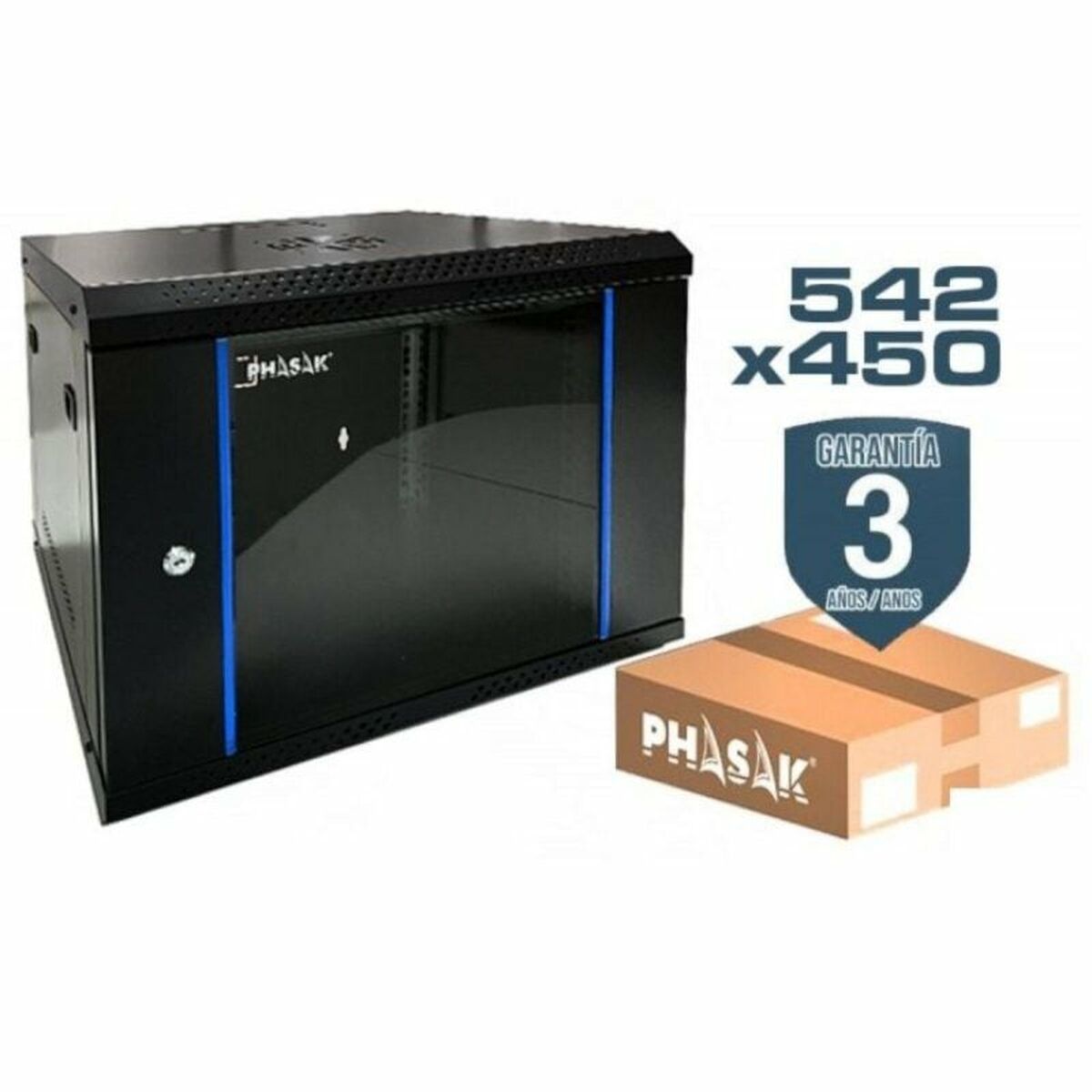 Wall-mounted Rack Cabinet Phasak PHO 2212D, Phasak, Computing, Accessories, wall-mounted-rack-cabinet-phasak-pho-2212d, Brand_Phasak, category-reference-2609, category-reference-2803, category-reference-2828, category-reference-t-19685, category-reference-t-19908, category-reference-t-21349, Condition_NEW, furniture, networks/wiring, organisation, Price_100 - 200, Teleworking, RiotNook