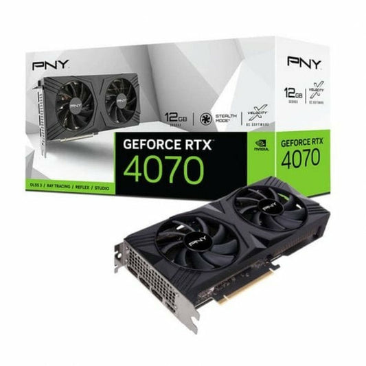 Graphics card PNY VCG407012DFXPB1 GEFORCE RTX 4070 12 GB RAM, PNY, Computing, Components, graphics-card-pny-vcg407012dfxpb1-geforce-rtx-4070-12-gb-ram, Brand_PNY, category-reference-2609, category-reference-2803, category-reference-2812, category-reference-t-19685, category-reference-t-19912, category-reference-t-21360, category-reference-t-25665, Condition_NEW, Price_600 - 700, Teleworking, RiotNook