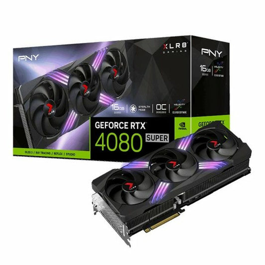 Graphics card PNY GeForce RTX 4080 SUPER XLR8 Gaming VERTO EPIC-X RGB 16 GB GDDR6, PNY, Computing, Components, graphics-card-pny-geforce-rtx-4080-super-xlr8-gaming-verto-epic-x-rgb-16-gb-gddr6, Brand_PNY, category-reference-2609, category-reference-2803, category-reference-2812, category-reference-t-19685, category-reference-t-19912, category-reference-t-21360, category-reference-t-25665, computers / components, Condition_NEW, Price_+ 1000, Teleworking, RiotNook