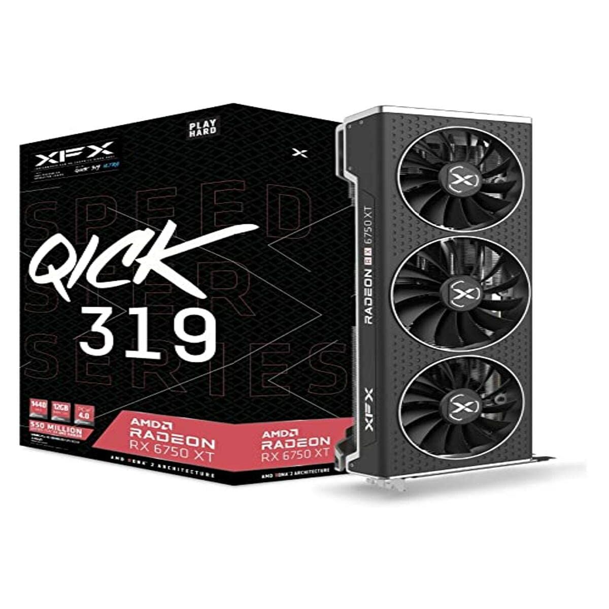 Graphics card XFX RX-675XYLUDP 12 GB GDDR6 12 GB RAM GDDR6, XFX, Computing, Components, graphics-card-xfx-rx-675xyludp-12-gb-gddr6-12-gb-ram-gddr6, Brand_XFX, category-reference-2609, category-reference-2803, category-reference-2812, category-reference-t-19685, category-reference-t-19912, category-reference-t-21360, computers / components, Condition_NEW, Price_500 - 600, Teleworking, RiotNook