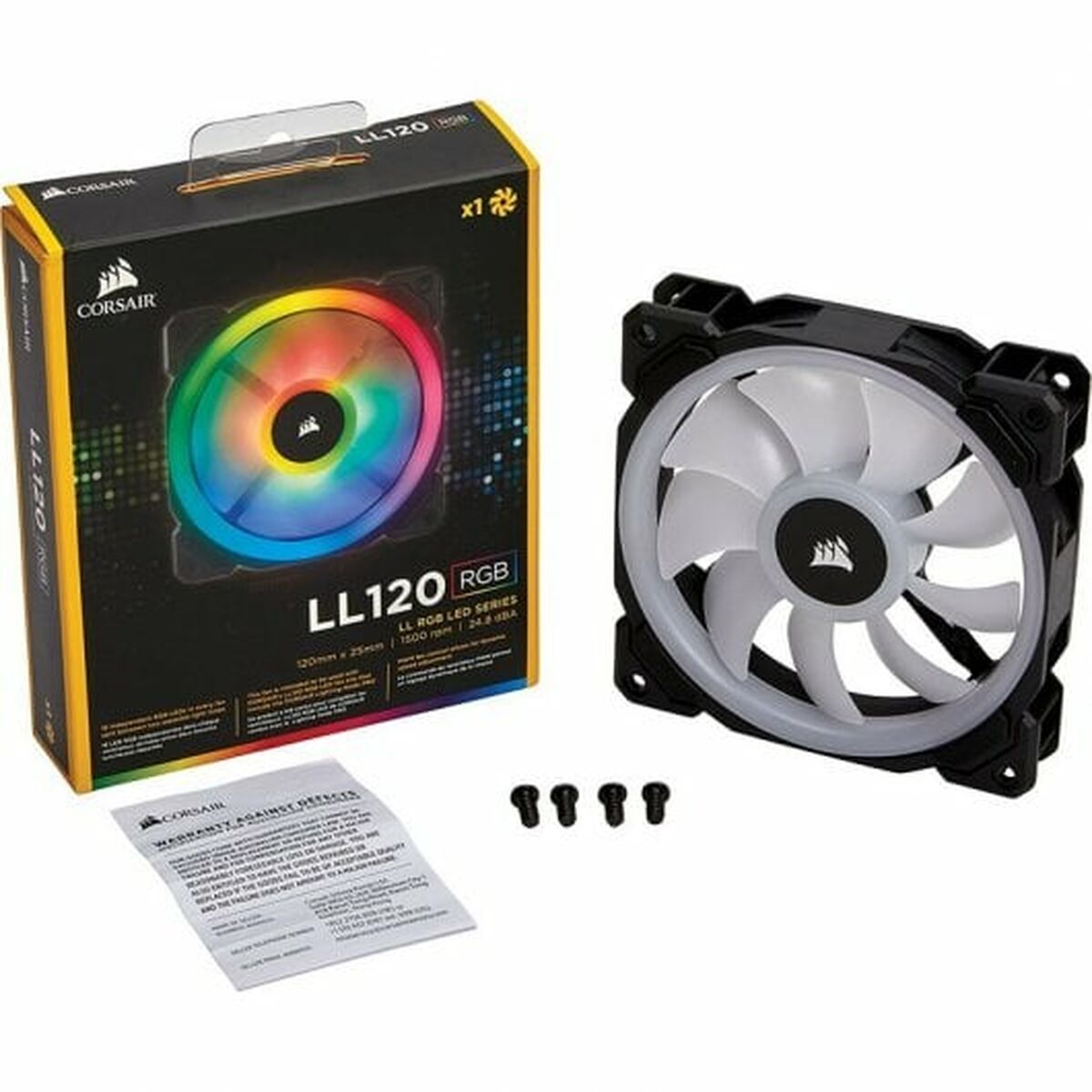 Box Ventilator Corsair LL120 RGB, Corsair, Computing, Components, box-ventilator-corsair-ll120-rgb, Brand_Corsair, category-reference-2609, category-reference-2803, category-reference-2815, category-reference-t-19685, category-reference-t-19912, category-reference-t-21360, category-reference-t-25668, computers / components, Condition_NEW, Price_50 - 100, Teleworking, RiotNook