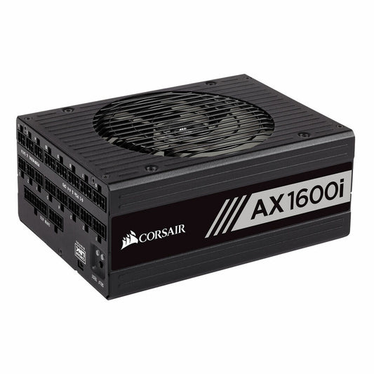 Power supply Corsair AX1600i 1600 W Modular 80 PLUS Titanium Black, Corsair, Computing, Components, power-supply-corsair-ax1600i-1600-w-modular-80-plus-titanium-black, :1600W, Brand_Corsair, category-reference-2609, category-reference-2803, category-reference-2816, category-reference-t-19685, category-reference-t-19912, category-reference-t-21360, computers / components, Condition_NEW, ferretería, Price_500 - 600, Teleworking, RiotNook