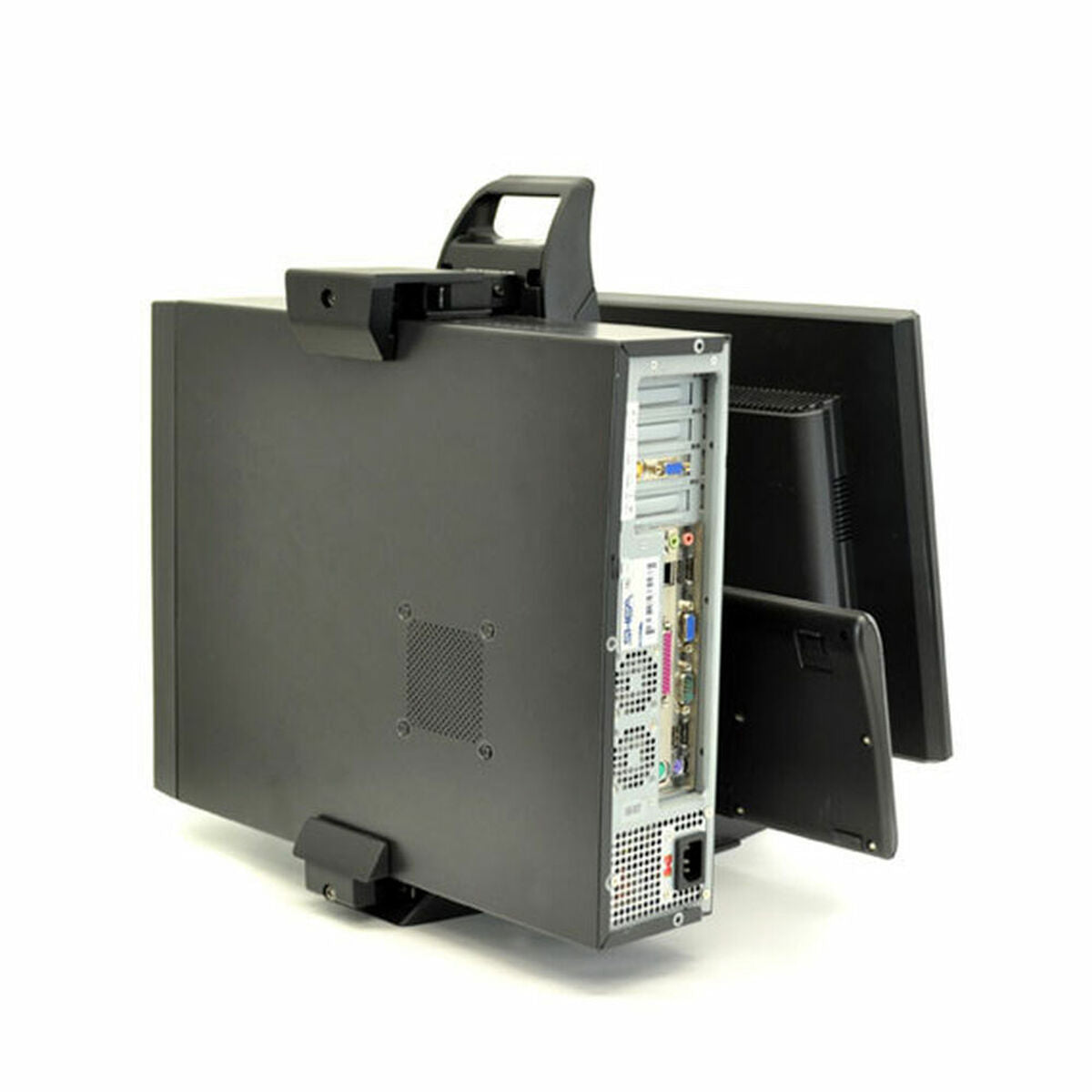 CPU Stand Ergotron 33-338-085 Black 24", Ergotron, Computing, Desktops, cpu-stand-ergotron-33-338-085-black-24, Brand_Ergotron, category-reference-2609, category-reference-2791, category-reference-2792, category-reference-t-19685, category-reference-t-19903, category-reference-t-19908, category-reference-t-21342, computers / peripherals, Condition_NEW, office, Price_100 - 200, Teleworking, RiotNook