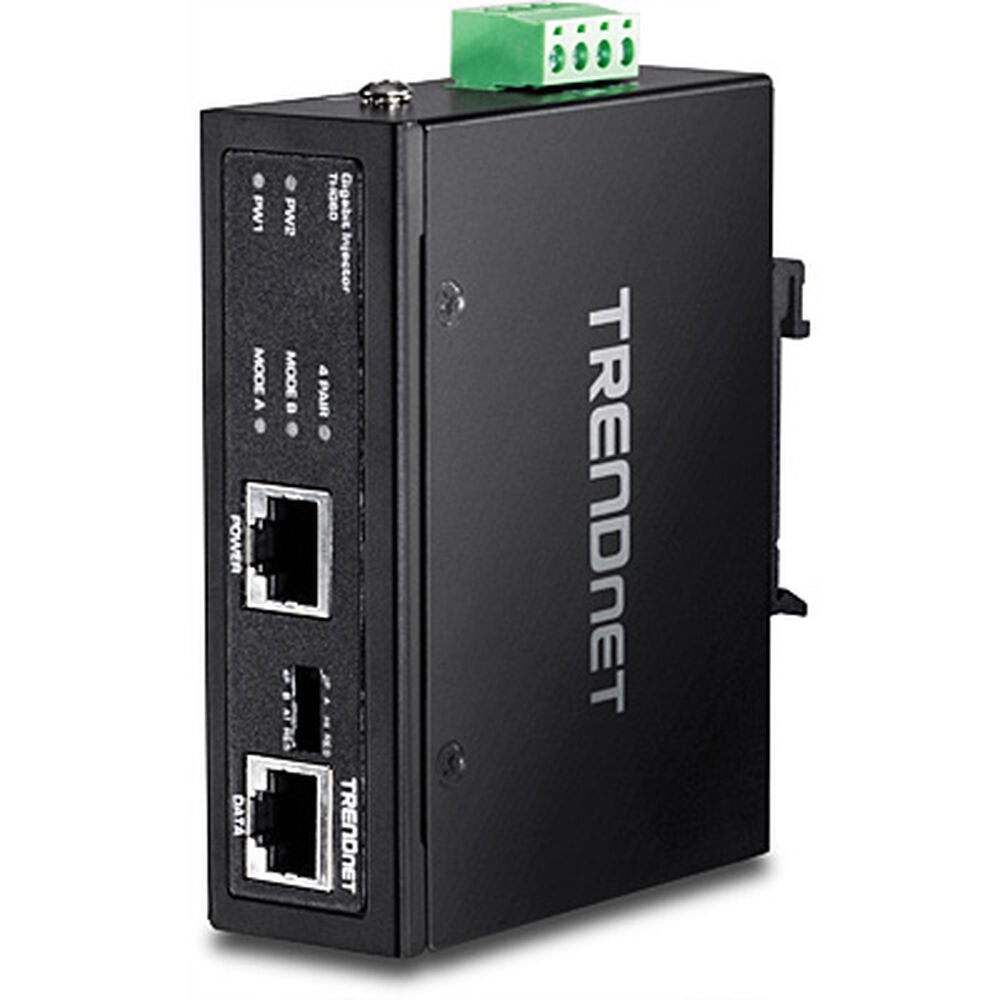 PoE Injector Trendnet TI-IG60 1000 Mbit/s Black, Trendnet, Computing, Network devices, poe-injector-trendnet-ti-ig60-1000-mbit-s-black, Brand_Trendnet, category-reference-2609, category-reference-2803, category-reference-2823, category-reference-t-19685, category-reference-t-19914, Condition_NEW, networks/wiring, Price_100 - 200, Teleworking, RiotNook