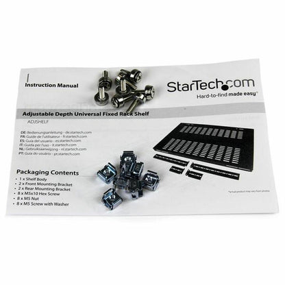 Fixed Tray for Rack Cabinet Startech ADJSHELF, Startech, Computing, Accessories, fixed-tray-for-rack-cabinet-startech-adjshelf, Brand_Startech, category-reference-2609, category-reference-2803, category-reference-2828, category-reference-t-19685, category-reference-t-19908, Condition_NEW, networks/wiring, Price_100 - 200, RiotNook