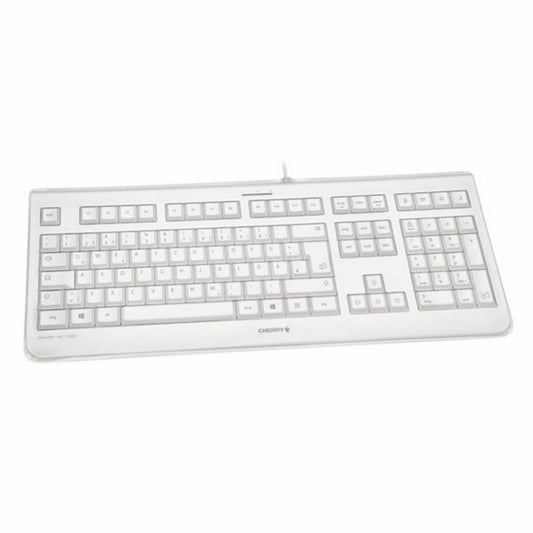 Keyboard Cherry JK-1068ES-0 White Grey Spanish Qwerty, Cherry, Computing, Accessories, keyboard-cherry-jk-1068es-0-white-grey-spanish-qwerty, :QWERTY, :Spanish, Brand_Cherry, category-reference-2609, category-reference-2642, category-reference-2646, category-reference-t-19685, category-reference-t-19908, category-reference-t-21353, category-reference-t-25628, computers / peripherals, Condition_NEW, office, Price_50 - 100, Teleworking, RiotNook