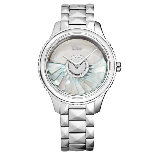 Christian Dior Women's CD153B11M001 'Grand Bal' Mother of Pearl, Christian Dior, Watches, christian-dior-womens-cd153b11m001-grand-bal-mother-of-pearl-diamond-dial-swiss-automatic-watch-1003584484, : Automatic Movement, BRAV, category-reference-2995, Christian Dior, Watches, RiotNook