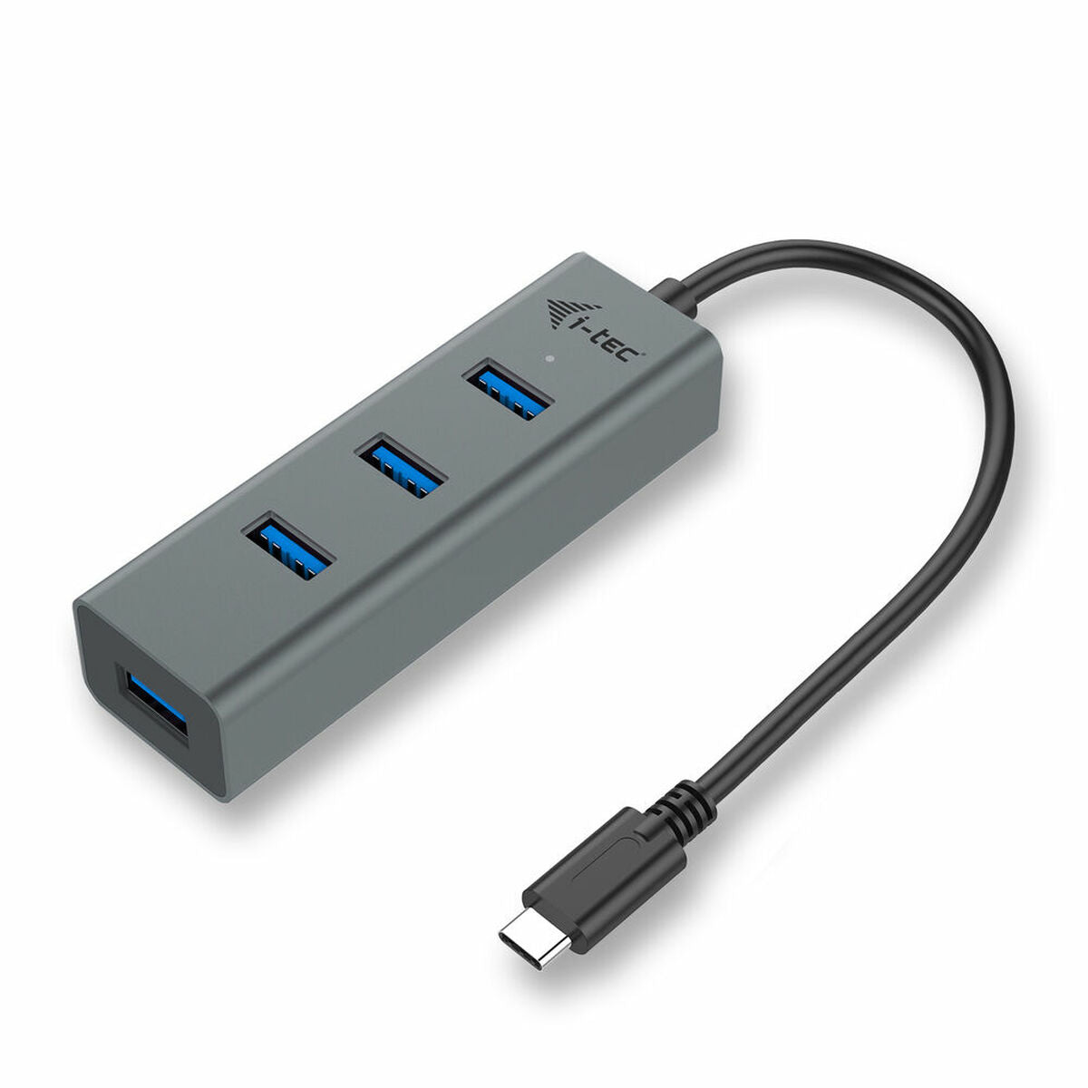 USB Hub i-Tec C31HUBMETAL403 USB x 4 Grey, i-Tec, Computing, Accessories, usb-hub-i-tec-c31hubmetal403-usb-x-4-grey, Brand_i-Tec, category-reference-2609, category-reference-2803, category-reference-2829, category-reference-t-19685, category-reference-t-19908, Condition_NEW, networks/wiring, Price_20 - 50, Teleworking, RiotNook