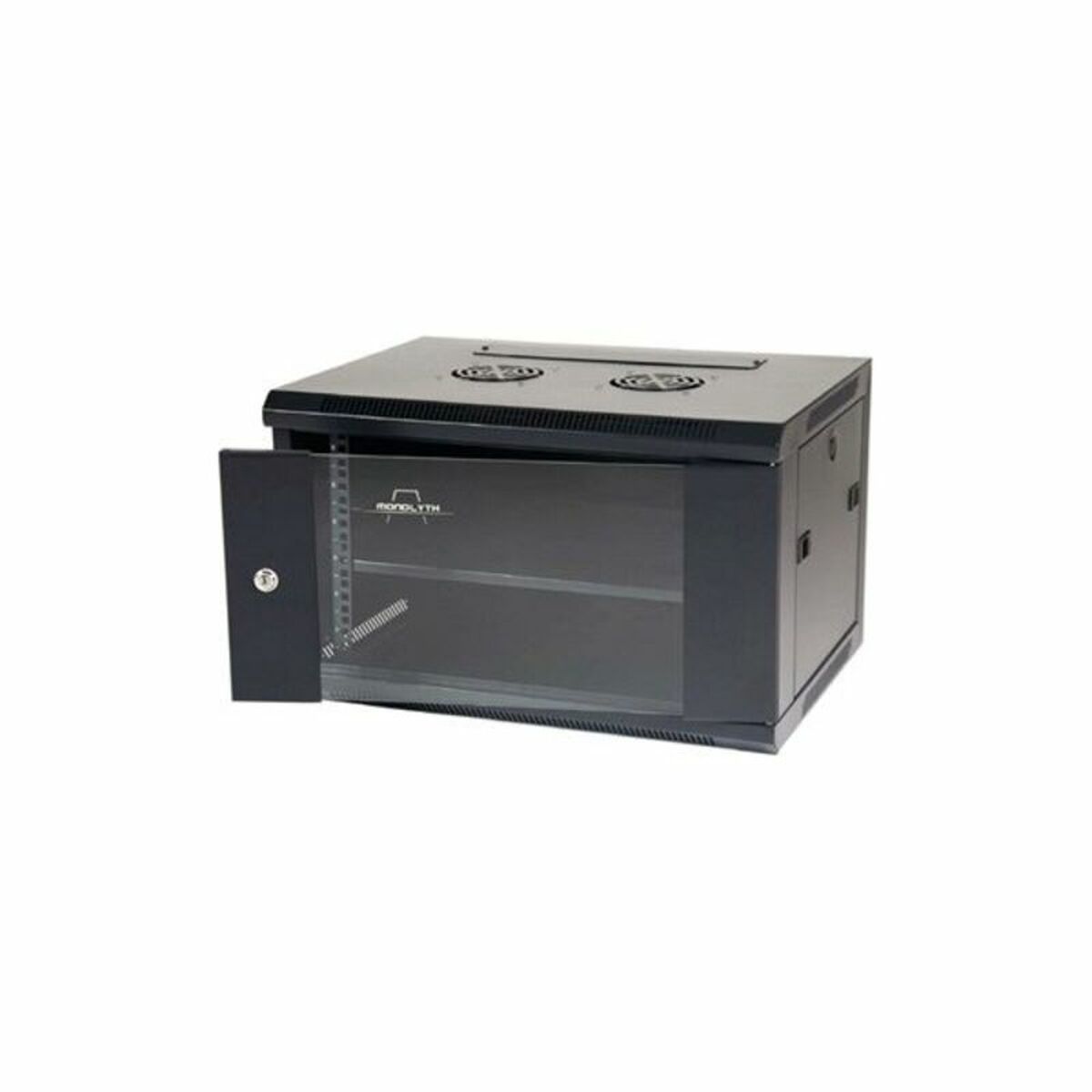 Wall-mounted Rack Cabinet Monolyth 204100 Black, Monolyth, Computing, Accessories, wall-mounted-rack-cabinet-monolyth-204100-black, Brand_Monolyth, category-reference-2609, category-reference-2803, category-reference-2828, category-reference-t-19685, category-reference-t-19908, Condition_NEW, furniture, networks/wiring, organisation, Price_100 - 200, Teleworking, RiotNook