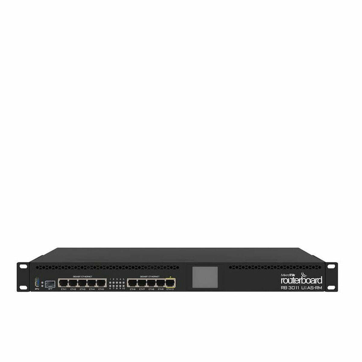 Router Mikrotik RB3011UIAS-RM Gigabit Ethernet Black, Mikrotik, Computing, Network devices, router-mikrotik-rb3011uias-rm-gigabit-ethernet-black, Brand_Mikrotik, category-reference-2609, category-reference-2803, category-reference-2826, category-reference-t-19685, category-reference-t-19914, Condition_NEW, networks/wiring, Price_100 - 200, RiotNook