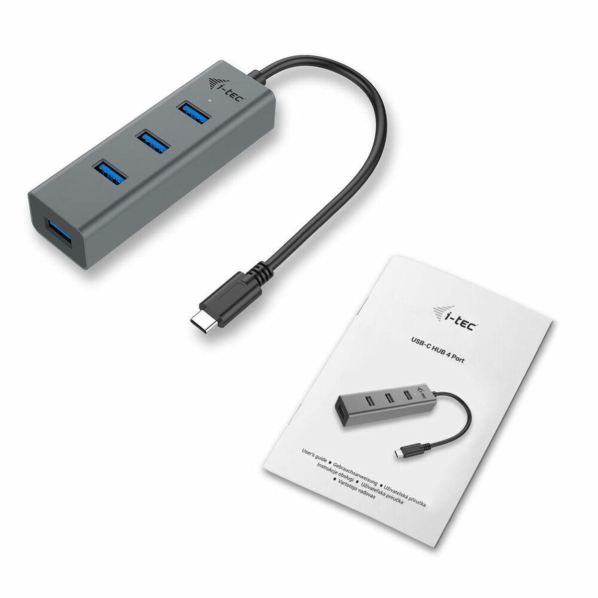 USB Hub i-Tec C31HUBMETAL403 USB x 4 Grey, i-Tec, Computing, Accessories, usb-hub-i-tec-c31hubmetal403-usb-x-4-grey, Brand_i-Tec, category-reference-2609, category-reference-2803, category-reference-2829, category-reference-t-19685, category-reference-t-19908, Condition_NEW, networks/wiring, Price_20 - 50, Teleworking, RiotNook