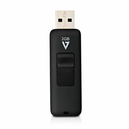 USB stick V7 VF22GAR-3E Black 2 GB, V7, Computing, Data storage, usb-stick-v7-vf22gar-3e-black-2-gb, Brand_V7, category-reference-2609, category-reference-2803, category-reference-2817, category-reference-t-19685, category-reference-t-19909, category-reference-t-21355, computers / components, Condition_NEW, Price_20 - 50, Teleworking, RiotNook