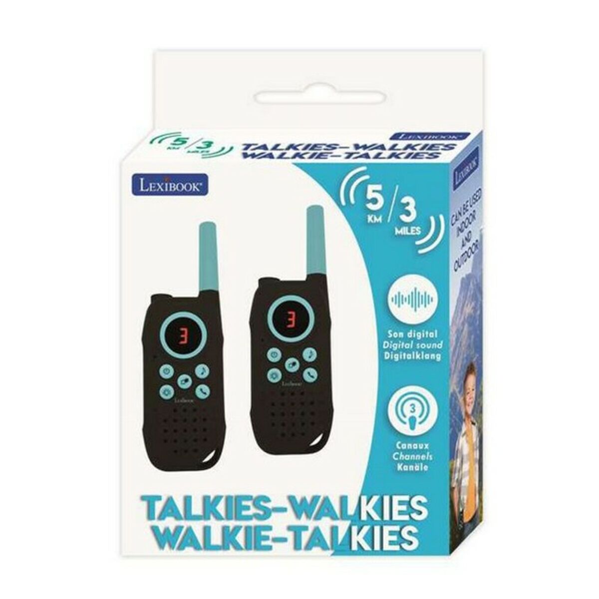 Walkie-Talkie Lexibook (2 pcs) (5 Km), Lexibook, Electronics, Radio communication, walkie-talkie-lexibook-2-pcs-5-km, : Set of 2 Units, Brand_Lexibook, category-reference-2609, category-reference-2617, category-reference-2662, category-reference-2669, category-reference-2940, category-reference-t-16442, category-reference-t-19653, Condition_NEW, entertainment, Price_50 - 100, RiotNook