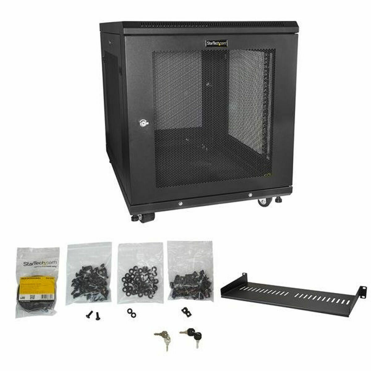 Wall-mounted Rack Cabinet Startech RK1233BKM, Startech, Computing, Accessories, wall-mounted-rack-cabinet-startech-rk1233bkm-1, Brand_Startech, category-reference-2609, category-reference-2803, category-reference-2828, category-reference-t-19685, category-reference-t-19908, category-reference-t-21349, Condition_NEW, furniture, networks/wiring, organisation, Price_500 - 600, Teleworking, RiotNook