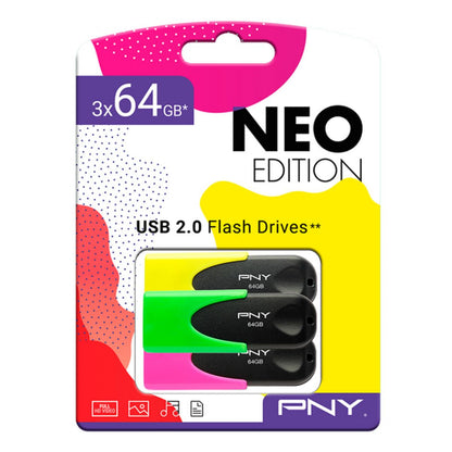 USB stick PNY Black Multicolour 64 GB, PNY, Computing, Data storage, usb-stick-pny-black-multicolour-64-gb, Brand_PNY, category-reference-2609, category-reference-2803, category-reference-2817, category-reference-t-19685, category-reference-t-19909, category-reference-t-21355, computers / components, Condition_NEW, Price_20 - 50, Teleworking, RiotNook