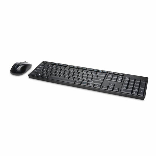 Toetsenbord en draadloze muis Kensington K75230ES Zwart Spaans Spaans Qwerty QWERTY