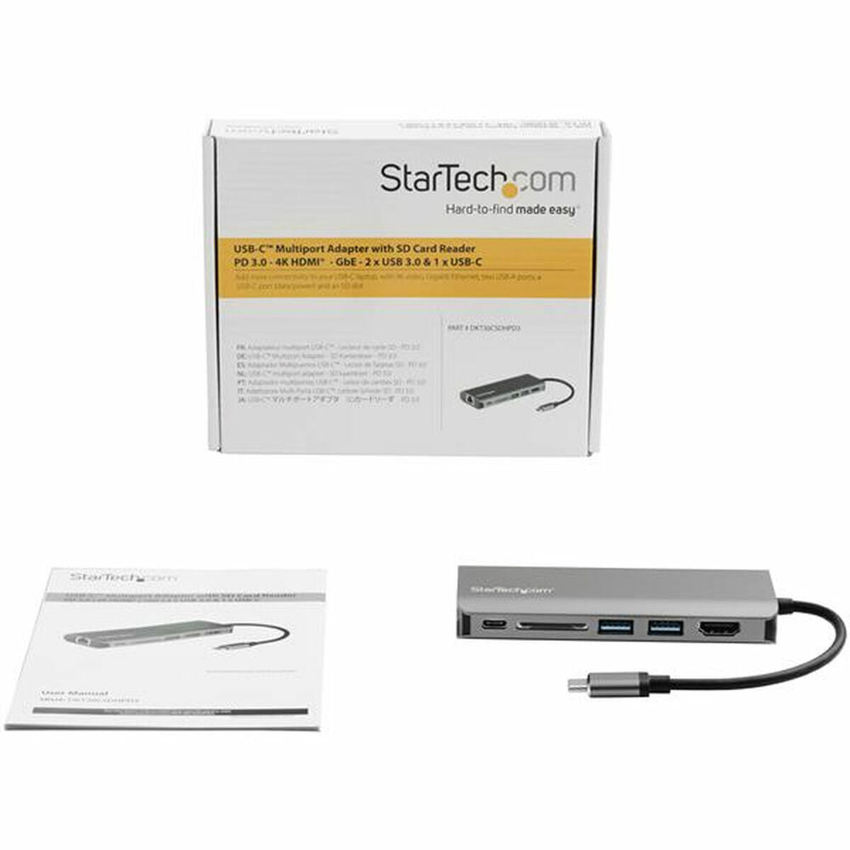 Dockstation Startech DKT30CSDHPD3         4K Ultra HD Grey, Startech, Computing, Accessories, dockstation-startech-dkt30csdhpd3-4k-ultra-hd-grey, :Ultra HD, Brand_Startech, category-reference-2609, category-reference-2803, category-reference-2829, category-reference-t-19685, category-reference-t-19908, Condition_NEW, networks/wiring, Price_100 - 200, Teleworking, RiotNook