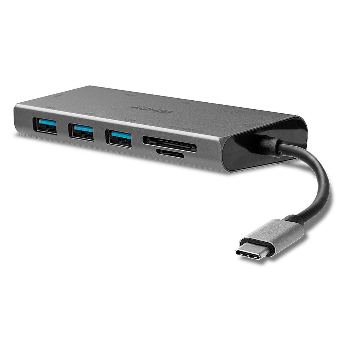 USB Hub LINDY 43278 Grey, LINDY, Computing, Network devices, usb-hub-lindy-43278-grey, Brand_LINDY, category-reference-2609, category-reference-2803, category-reference-2829, category-reference-t-19685, category-reference-t-19914, Condition_NEW, networks/wiring, Price_50 - 100, Teleworking, RiotNook