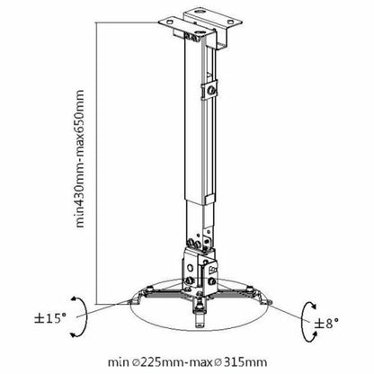 Tilt and Swivel Ceiling Mount for Projectors Equip 650702, Equip, Electronics, TV, Video and home cinema, tilt-and-swivel-ceiling-mount-for-projectors-equip-650702, Brand_Equip, category-reference-2609, category-reference-2642, category-reference-2947, category-reference-t-18805, category-reference-t-19653, category-reference-t-19921, category-reference-t-21391, category-reference-t-25701, cinema and television, computers / peripherals, Condition_NEW, entertainment, office, Price_20 - 50, RiotNook