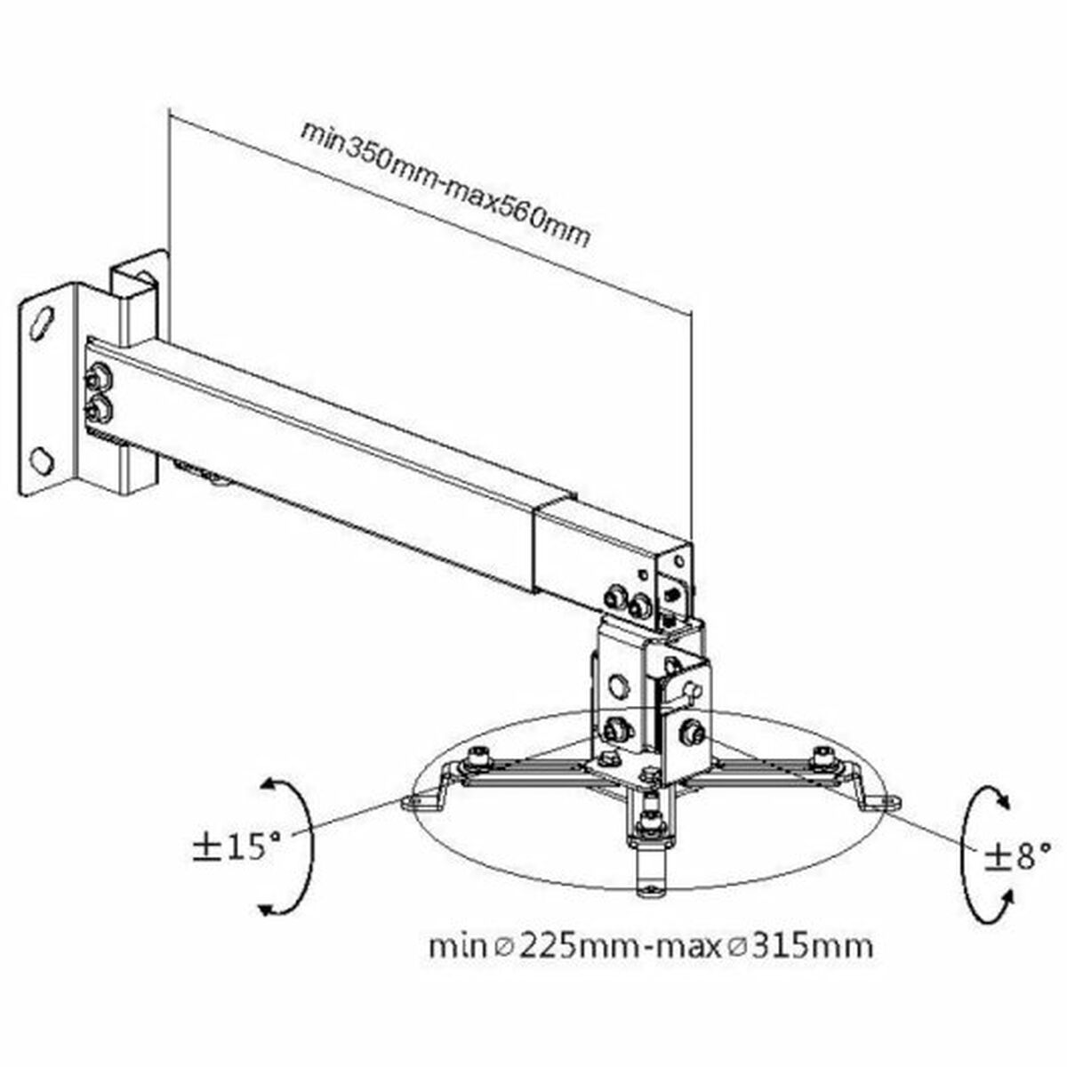 Tilt and Swivel Ceiling Mount for Projectors Equip 650702, Equip, Electronics, TV, Video and home cinema, tilt-and-swivel-ceiling-mount-for-projectors-equip-650702, Brand_Equip, category-reference-2609, category-reference-2642, category-reference-2947, category-reference-t-18805, category-reference-t-19653, category-reference-t-19921, category-reference-t-21391, category-reference-t-25701, cinema and television, computers / peripherals, Condition_NEW, entertainment, office, Price_20 - 50, RiotNook