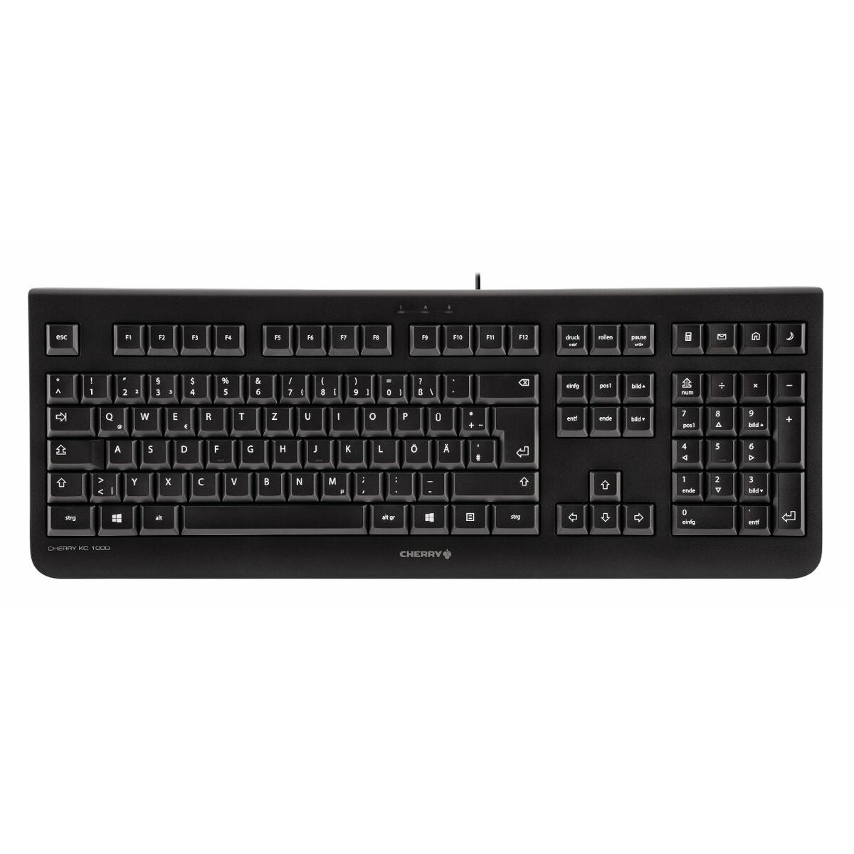 Keyboard Cherry JK-0800DE-2 Black German QWERTZ, Cherry, Computing, Accessories, keyboard-cherry-jk-0800de-2-black-german-qwertz, Brand_Cherry, category-reference-2609, category-reference-2642, category-reference-2646, category-reference-t-19685, category-reference-t-19908, category-reference-t-21353, category-reference-t-25628, computers / peripherals, Condition_NEW, office, Price_20 - 50, Teleworking, RiotNook