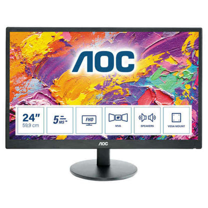 Monitor AOC M2470SWH             23,6" FHD LED, AOC, Computing, monitor-aoc-m2470swh-23-6-fhd-led, :AMD, :AMD Freesync, :Full HD, Brand_AOC, category-reference-2609, category-reference-2642, category-reference-2644, category-reference-t-19685, computers / peripherals, Condition_NEW, office, Price_100 - 200, Teleworking, RiotNook