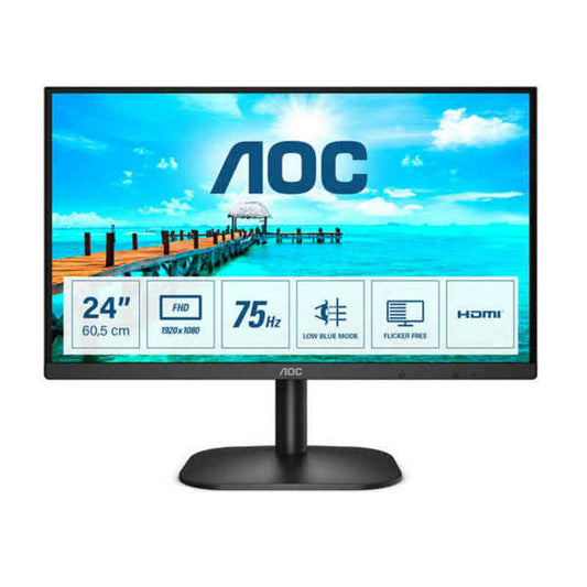 Monitor AOC 24B2XHM2 FHD LED 23,8" LCD VA Flicker free 24", AOC, Computing, monitor-aoc-24b2xhm2-fhd-led-23-8-lcd-va-flicker-free-24, Brand_AOC, category-reference-2609, category-reference-2642, category-reference-2644, category-reference-t-19685, computers / peripherals, Condition_NEW, office, Price_100 - 200, Teleworking, RiotNook