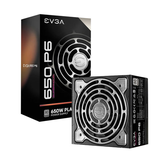 Power supply Evga Supernova 650 P6 Black 650 W Modular, Evga, Computing, Components, power-supply-evga-supernova-650-p6-black-650-w-modular, Brand_Evga, category-reference-2609, category-reference-2803, category-reference-2816, category-reference-t-19685, category-reference-t-19912, category-reference-t-21360, computers / components, Condition_NEW, ferretería, Price_100 - 200, Teleworking, RiotNook