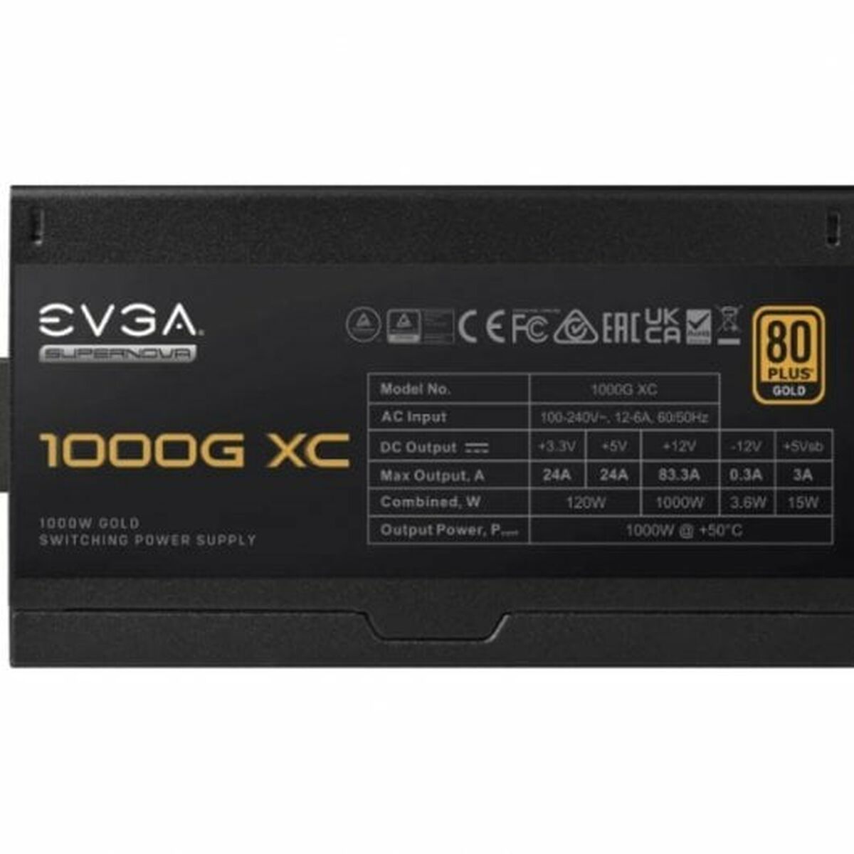 Power supply Evga SuperNOVA 1000G XC 1000 W 80 Plus Gold, Evga, Computing, Components, power-supply-evga-supernova-1000g-xc-1000-w-80-plus-gold, :1000W, Brand_Evga, category-reference-2609, category-reference-2803, category-reference-2816, category-reference-t-19685, category-reference-t-19912, category-reference-t-21360, category-reference-t-25656, computers / components, Condition_NEW, ferretería, Price_200 - 300, Teleworking, RiotNook