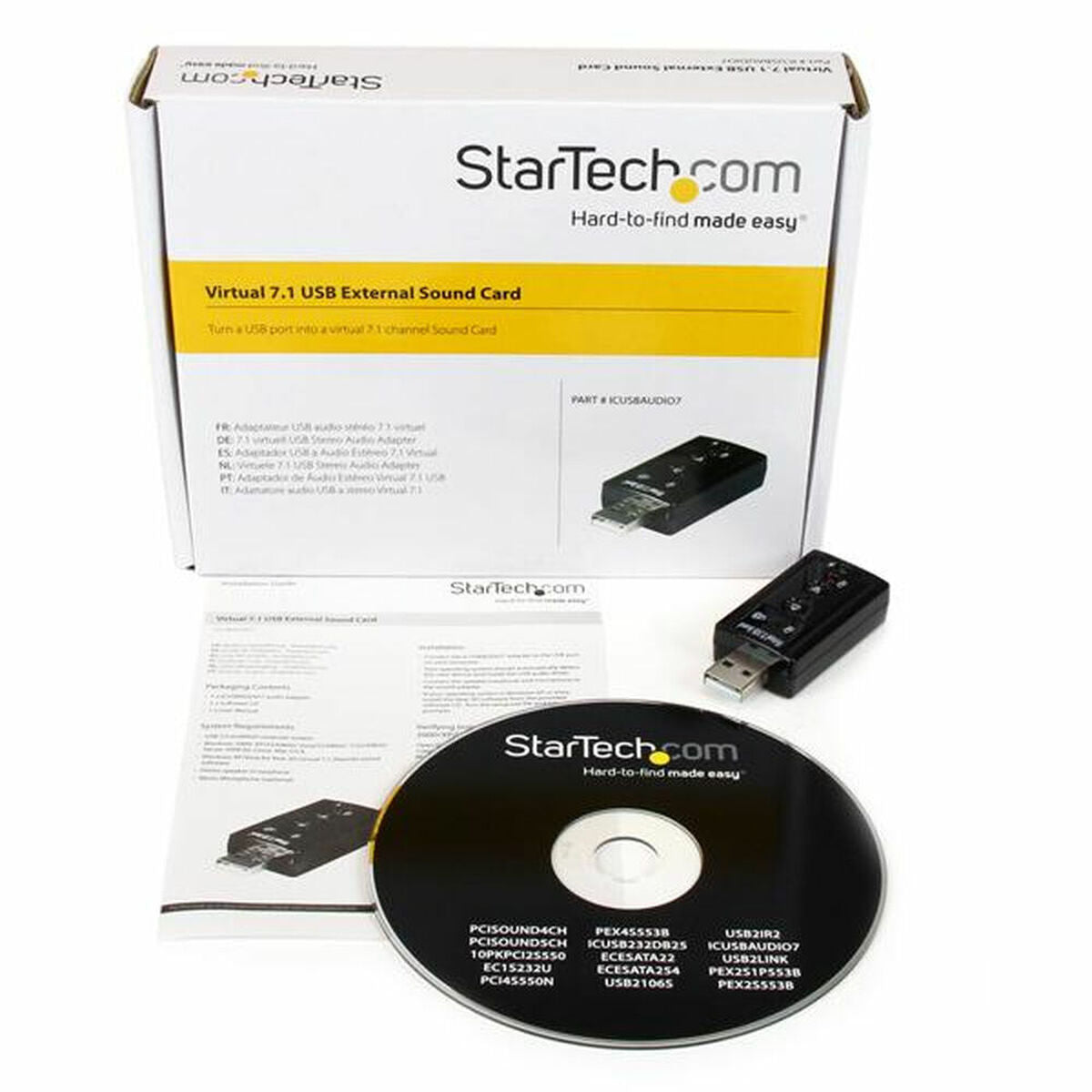 External Sound Card Startech ICUSBAUDIO7, Startech, Computing, Components, external-sound-card-startech-icusbaudio7, Brand_Startech, category-reference-2609, category-reference-2803, category-reference-2810, category-reference-t-19685, category-reference-t-19912, category-reference-t-21361, computers / components, Condition_NEW, Price_20 - 50, RiotNook