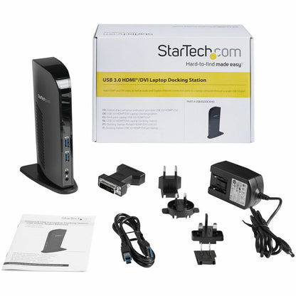 USB Hub Startech USB3SDOCKHD Black 20 W, Startech, Computing, Accessories, usb-hub-startech-usb3sdockhd-black-20-w, Brand_Startech, category-reference-2609, category-reference-2803, category-reference-2829, category-reference-t-19685, category-reference-t-19908, Condition_NEW, networks/wiring, Price_100 - 200, Teleworking, RiotNook