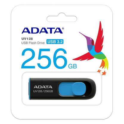 USB stick Adata PEN-256ADATA-UV128-B 256 GB 256 GB, Adata, Computing, Data storage, usb-stick-adata-pen-256adata-uv128-b-256-gb-256-gb, Brand_Adata, category-reference-2609, category-reference-2803, category-reference-2817, category-reference-t-19685, category-reference-t-19909, category-reference-t-21355, computers / components, Condition_NEW, Price_20 - 50, Teleworking, RiotNook