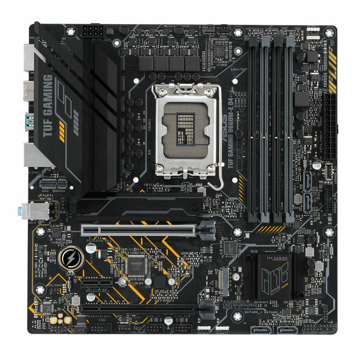 Motherboard Asus TUF GAMING B660M-E D4 LGA 1700, Asus, Computing, Components, motherboard-asus-tuf-gaming-b660m-e-d4-lga-1700, Brand_Asus, category-reference-2609, category-reference-2803, category-reference-2804, category-reference-t-19685, category-reference-t-19912, category-reference-t-21360, category-reference-t-25660, computers / components, Condition_NEW, Price_100 - 200, Teleworking, RiotNook