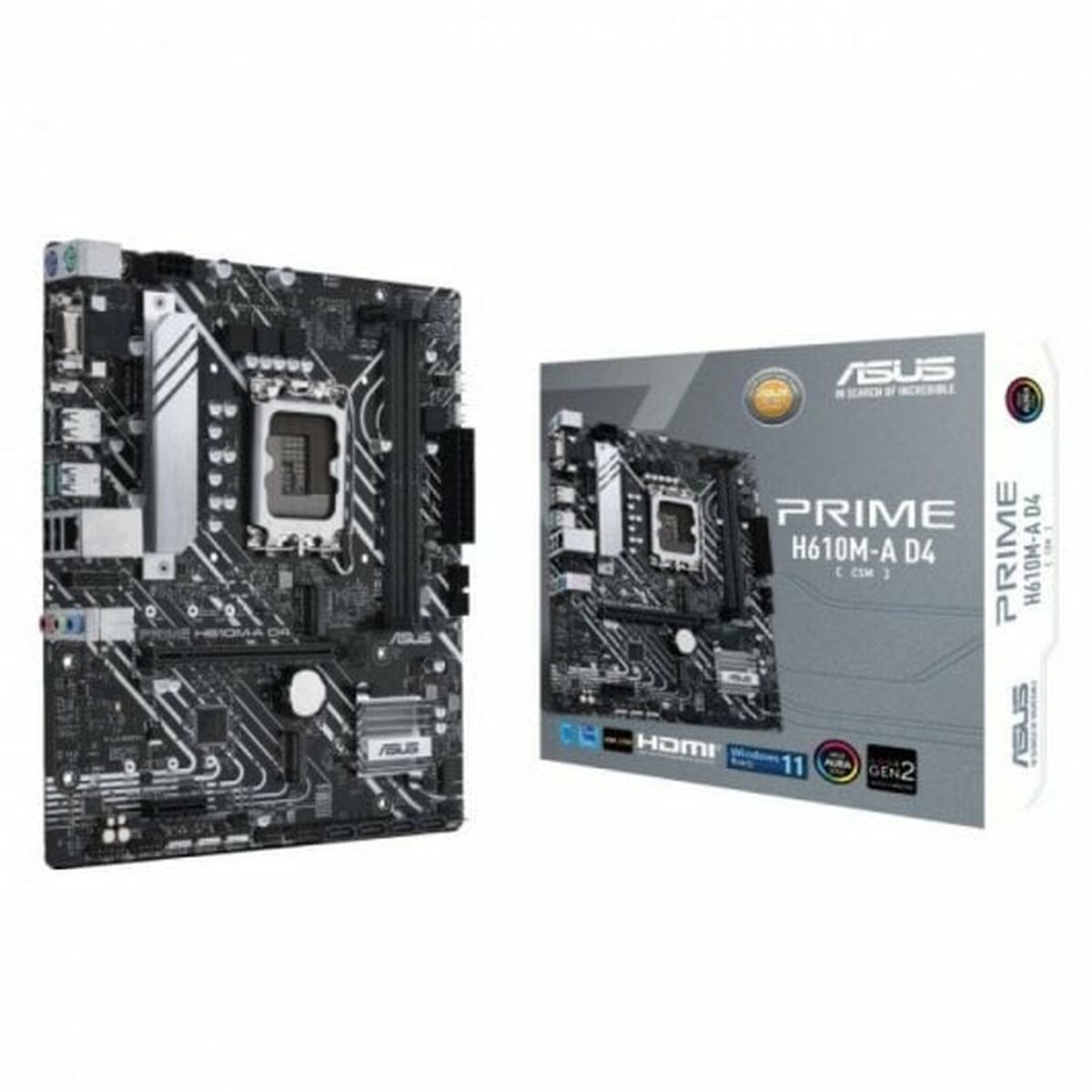 Motherboard Asus PRIME H610M-A D4-CSM LGA 1700, Asus, Computing, Components, motherboard-asus-prime-h610m-a-d4-csm-lga-1700, Brand_Asus, category-reference-2609, category-reference-2803, category-reference-2804, category-reference-t-19685, category-reference-t-19912, category-reference-t-21360, category-reference-t-25660, computers / components, Condition_NEW, Price_100 - 200, Teleworking, RiotNook